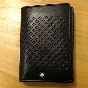 NEW Mont Blanc Wallet black leather Meisterstuck